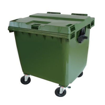 Lixeira Cont�iner com Rodas e Pedal 1000